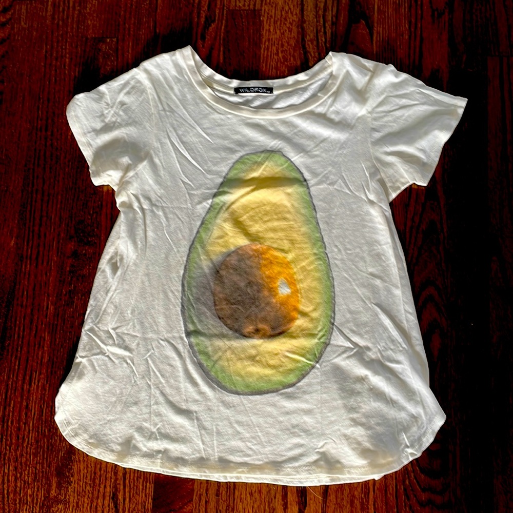 Wildfox avocado tee xs